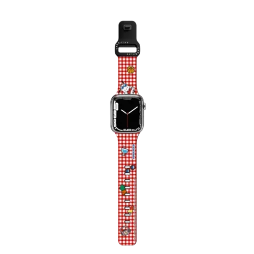 Pochacco Checkered Pattern Watch Band - Apple Watch Series 7-9 (45mm) - Impact Band