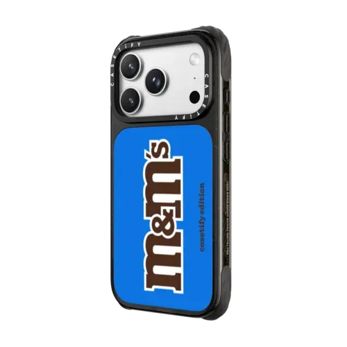 M&M'S Classic Logo Blue Case - CASETiFY Edition - iPhone 18 Pro Max - Ultra Impact Case MagSafe Compatible - Glossy