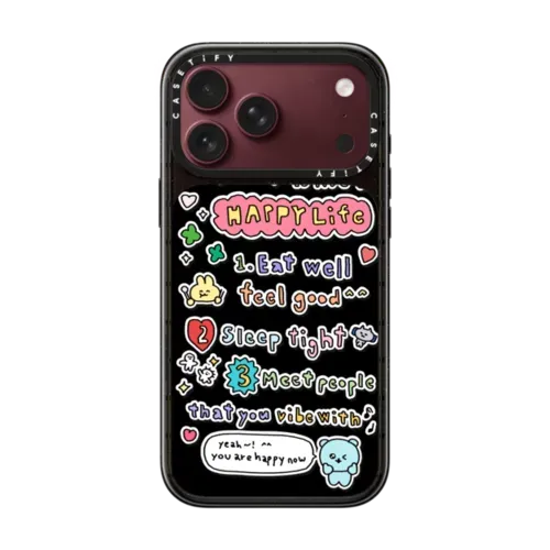 3WAY TO LIVE A HAPPY LIFE - iPhone 18 Pro Max - Impact Case MagSafe Compatible - Glossy