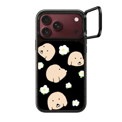 FLOWER DOG BY NAMSEE - iPhone 18 Pro Max - Impact Ring Stand Case MagSafe Compatible - Glossy