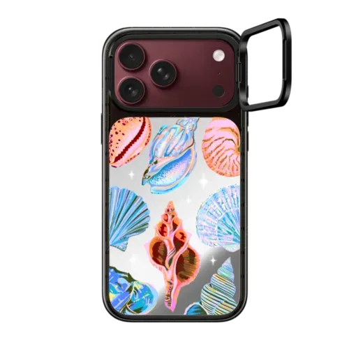 Seashell - iPhone 18 Pro Max - Impact Ring Stand Case - Mirror