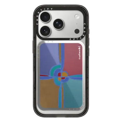 Whanki Cross Composition Snappy Cardholder Stand - Snappy Mirror Cardholder Stand MagSafe Compatible