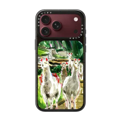 Machu Picchu Llama Party - iPhone 18 Pro Max - Impact Case MagSafe Compatible - Glossy