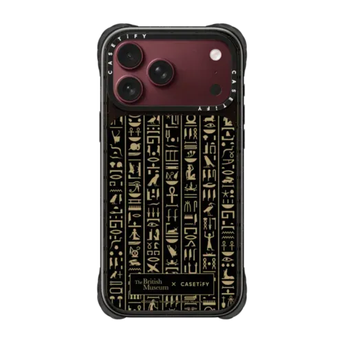 The Egypt Hieroglyphics Pattern Case - iPhone 18 Pro Max - Ultra Impact Case MagSafe Compatible - Glossy