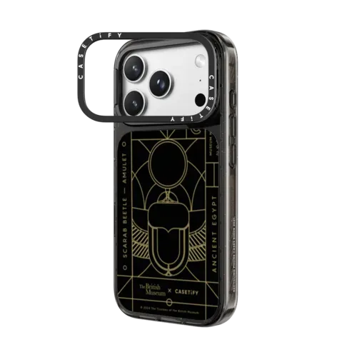 The Amulet Case - The Sacred Beetle - iPhone 18 Pro Max - Impact Ring Stand Case MagSafe Compatible - Glossy