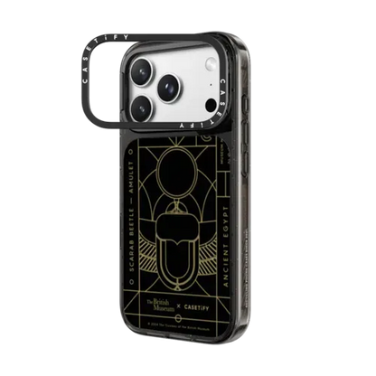 The Amulet Case - The Sacred Beetle - iPhone 18 Pro Max - Impact Ring Stand Case MagSafe Compatible - Glossy