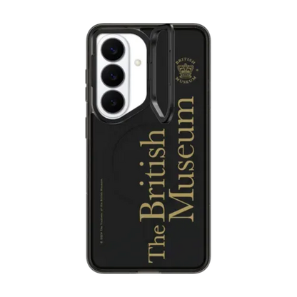 The British Museum Logo Case - Galaxy S26 - Impact Ring Stand Magnetic Case