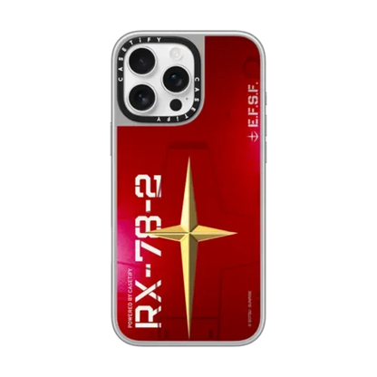 Gundam Shield Phone Case - iPhone 16 Pro Max - Mirror Case MagSafe Compatible