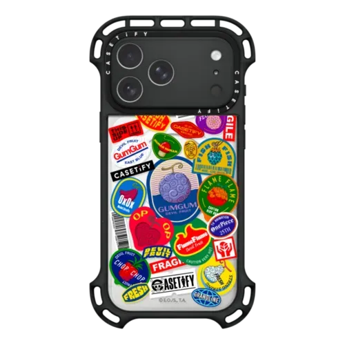 Devil Fruits Label Sticker Case - iPhone 17 Pro Max - Ultra Bounce Case MagSafe Compatible
