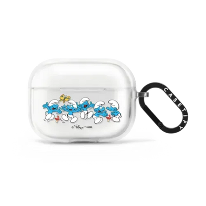 The Smurfs Jumbled Pattern Earbuds Case - AirPods Pro 2 - Earbuds Impact Case