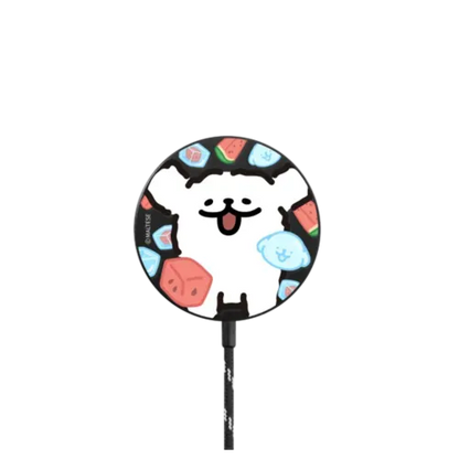 Maltese Icy Watermelon Magnetic Wireless Charger - PowerThru Magnetic Wireless Charger MagSafe Compatible