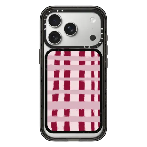 Berry Stripes - Snappy Cardholder Stand - Snappy Cardholder Stand MagSafe Compatible