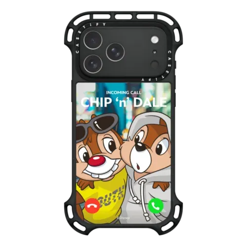 Mickey & Friends Incoming Call Case (Chip 'n' Dale) - iPhone 17 Pro Max - Ultra Bounce Case MagSafe Compatible