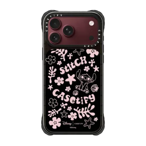 Stitch Pattern Case (Pink Edition) - iPhone 18 Pro Max - Ultra Impact Case MagSafe Compatible - Glossy