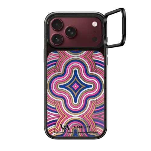 V&A Geometry Edit, Carnival 2 Case - iPhone 18 Pro Max - Impact Ring Stand Case - Mirror