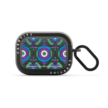 V&A Geometry Edit, Bullseye 3 Earbuds Case - AirPods Pro 2 - Earbuds Bounce Case