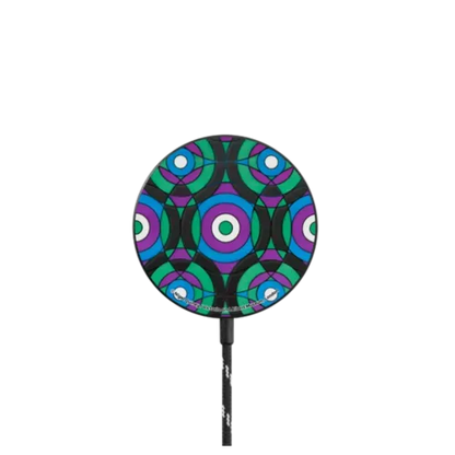 V&A Geometry Edit, Bullseye 3 PowerThru Magnetic Wireless Charger - PowerThru Magnetic Wireless Charger MagSafe Compatible