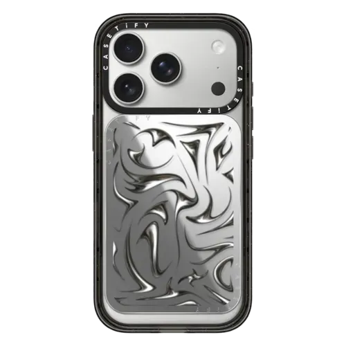 Abstract Chrome - Snappy Cardholder Stand - Snappy Mirror Cardholder Stand MagSafe Compatible