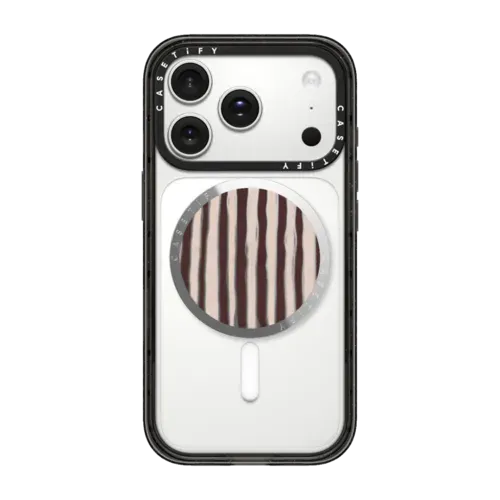 Brown Stripes - Snappy Grip Stand - Snappy Mirror Grip Stand MagSafe Compatible