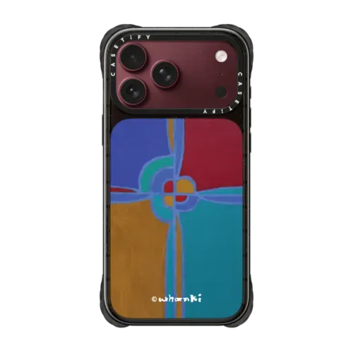 Whanki Cross Composition Case - iPhone 18 Pro Max - Ultra Impact Case MagSafe Compatible - Glossy