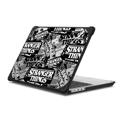 Stranger Things Hawkins Post Collage Laptop Case - MacBook Pro 14-inch (M1 - M5) - MacBook Bounce Case