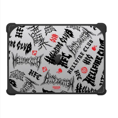 Stranger Things Hellfire Club Pattern Laptop Case - MacBook Pro 14-inch (M1 - M5) - MacBook Bounce Case