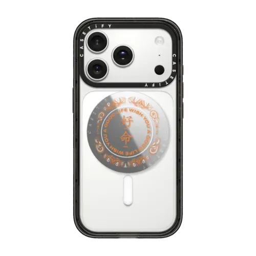 WYAGL Paisley Grip Stand - Orange - Snappy Grip Stand - Snappy Mirror Grip Stand MagSafe Compatible