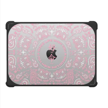 WYAGL Paisley Laptop Case - Pink - MacBook Pro 14-inch (M1 - M5) - MacBook Bounce Case
