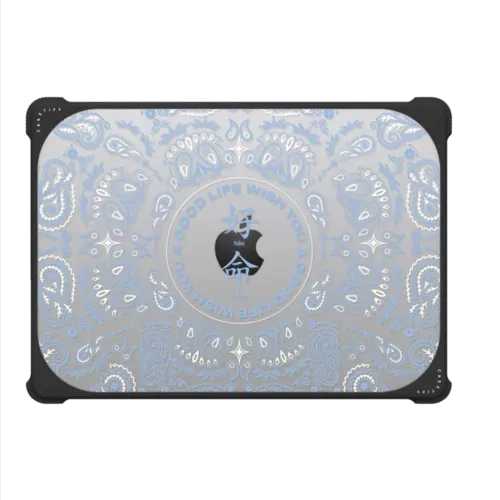 WYAGL Paisley Laptop Case - Blue - MacBook Pro 14-inch (M1 - M5) - MacBook Bounce Case