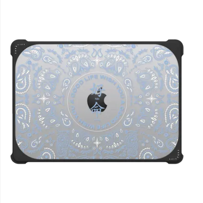 WYAGL Paisley Laptop Case - Blue - MacBook Pro 14-inch (M1 - M5) - MacBook Bounce Case