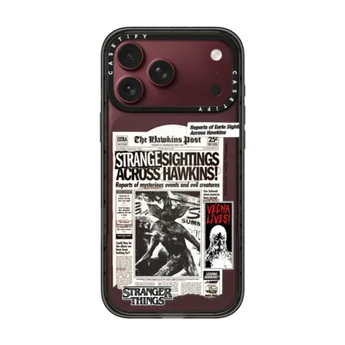 Stranger Things Hawkins Post Collage Case - iPhone 18 Pro Max - Impact Case MagSafe Compatible
