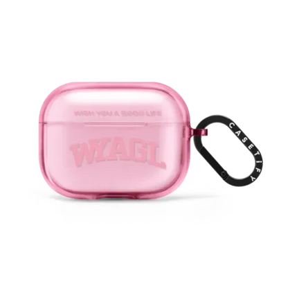 WYAGL Logo Earbuds Case - Pink - AirPods Pro 2 - Earbuds Impact Case