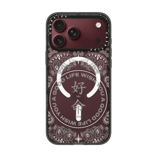 WYAGL Paisley Case - Grey - iPhone 18 Pro Max - Impact Case MagSafe Compatible