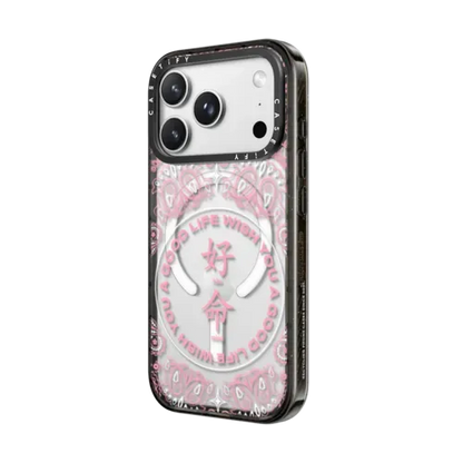 WYAGL Paisley Case - Pink - iPhone 18 Pro Max - Impact Case MagSafe Compatible