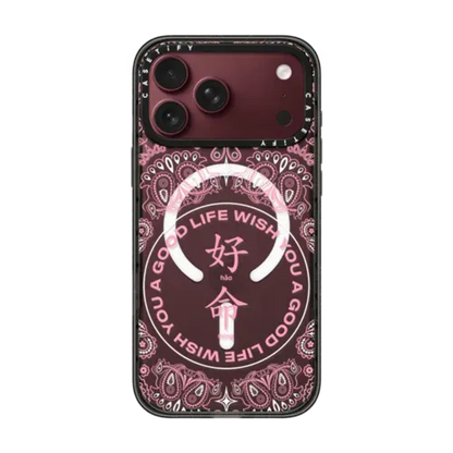 WYAGL Paisley Case - Pink - iPhone 18 Pro Max - Impact Case MagSafe Compatible