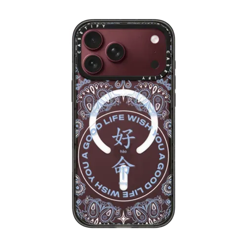 WYAGL Paisley Case- Blue - iPhone 18 Pro Max - Impact Case MagSafe Compatible