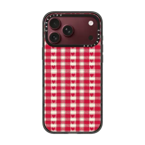Cozy Red Gingham - iPhone 18 Pro Max - Impact Case MagSafe Compatible