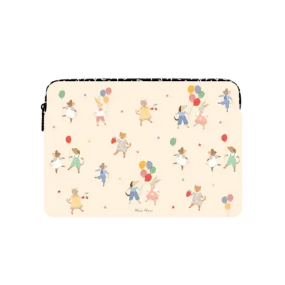 Meri Meri Animal Friends Laptop Sleeve - Large (16") - Impact Laptop Sleeve