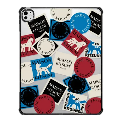Maison Kitsuné Art Gallery Fox Sticker Tablet Case (Impact) - iPad Pro 13-inch (M4/M5) - iPad Impact Case