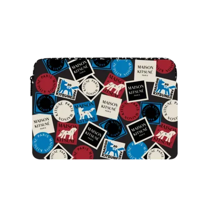 Maison Kitsuné Art Gallery Fox Sticker Laptop Sleeve - Large (16") - Impact Laptop Sleeve