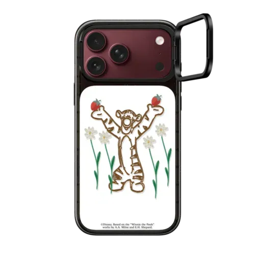 Winnie The Pooh & Friends Embroidered Phone Case - Tigger - iPhone 18 Pro Max - Impact Ring Stand Case MagSafe Compatible - Glossy