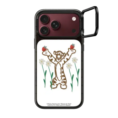 Winnie The Pooh & Friends Embroidered Phone Case - Tigger - iPhone 18 Pro Max - Impact Ring Stand Case MagSafe Compatible - Glossy
