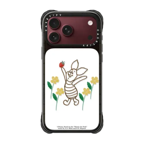 Winnie The Pooh & Friends Embroidered Phone Case - Piglet - iPhone 18 Pro Max - Ultra Impact Case MagSafe Compatible - Glossy
