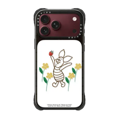 Winnie The Pooh & Friends Embroidered Phone Case - Piglet - iPhone 18 Pro Max - Ultra Impact Case MagSafe Compatible - Glossy