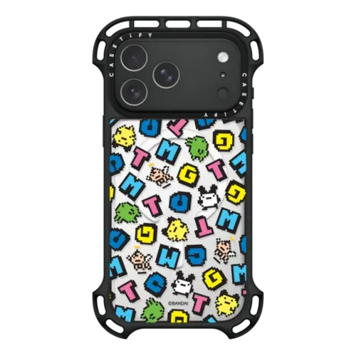 Tamagotchi Jumbo Pattern Case - iPhone 17 Pro Max - Ultra Bounce Case MagSafe Compatible