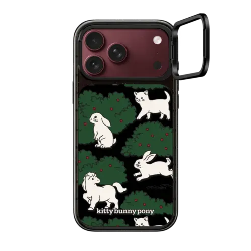 Kittybunnypony Grove Case - iPhone 18 Pro Max - Impact Ring Stand Case MagSafe Compatible - Glossy