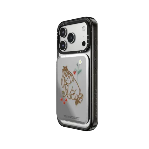 Winnie The Pooh & Friends Embroidered Custom Snappy Cardholder Stand - Eeyore - Snappy Mirror Cardholder Stand MagSafe Compatible