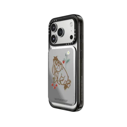 Winnie The Pooh & Friends Embroidered Custom Snappy Cardholder Stand - Eeyore - Snappy Mirror Cardholder Stand MagSafe Compatible