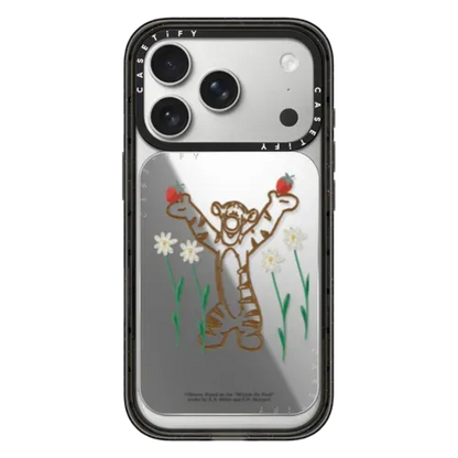 Winnie The Pooh & Friends Embroidered Custom Snappy Cardholder Stand - Tigger - Snappy Mirror Cardholder Stand MagSafe Compatible