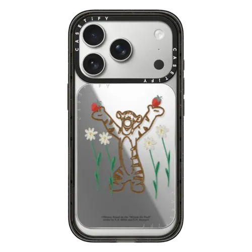 Winnie The Pooh & Friends Embroidered Custom Snappy Cardholder Stand - Tigger - Snappy Mirror Cardholder Stand MagSafe Compatible